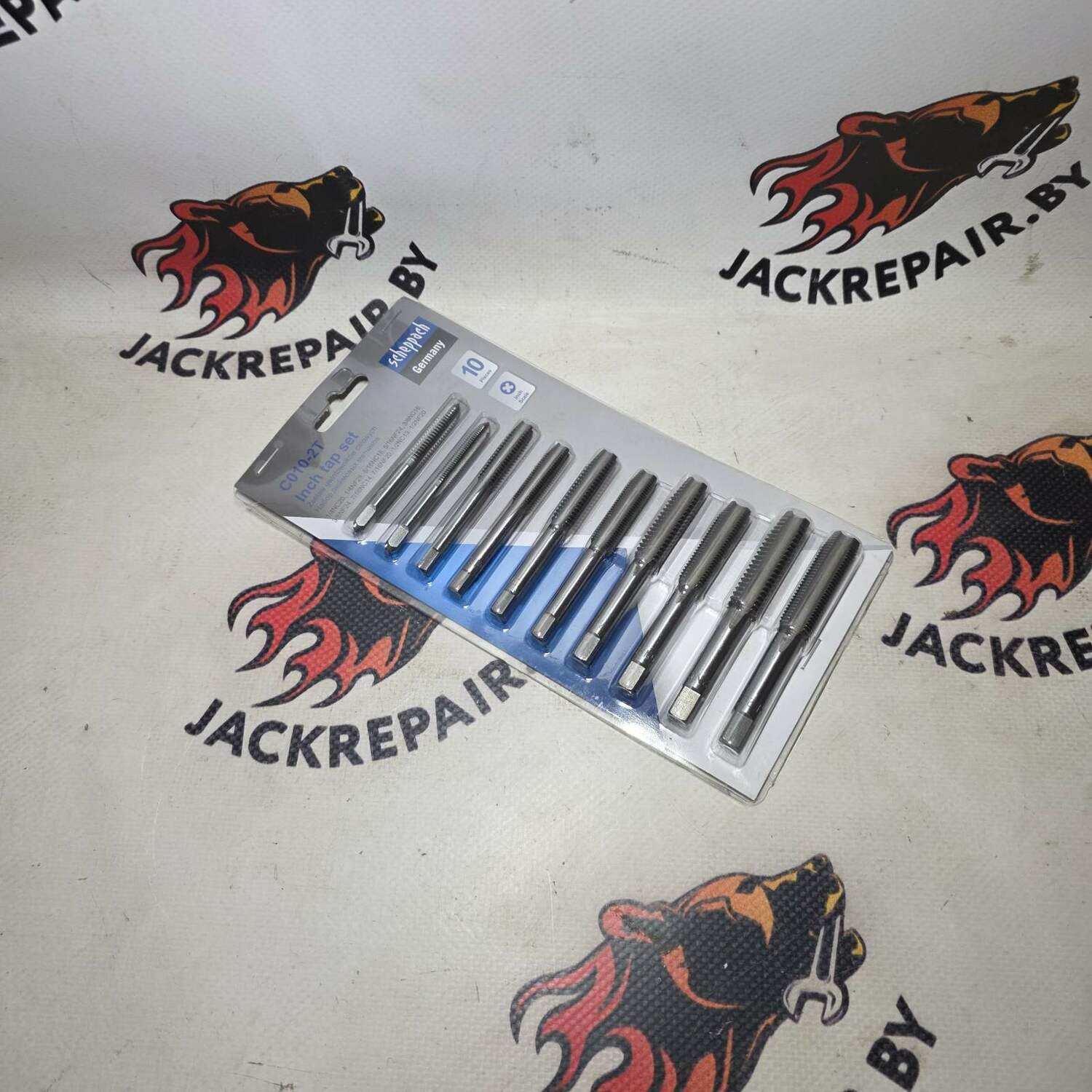 Набор дюймовых метчиков 10 пр Scheppach Sch-C010-2T