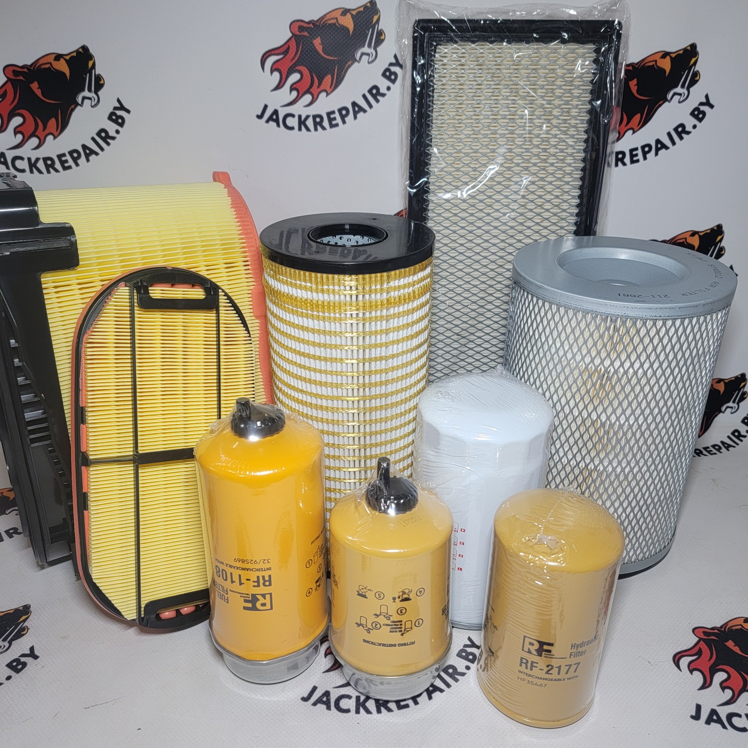 Комплект фильтров CATTERPILLAR F серии (модели 420F, 422F,428F, 432F, 434F, 444F) с двигателем C4.4 (CRS1-UP, C4Z1-UP)
